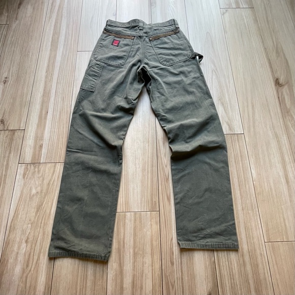 RARE Carpenter pants Baggy Wrangler
Olive Green - Picture 4 of 10